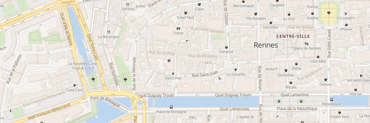 Plan du 17 Rue du Chapitre à Rennes