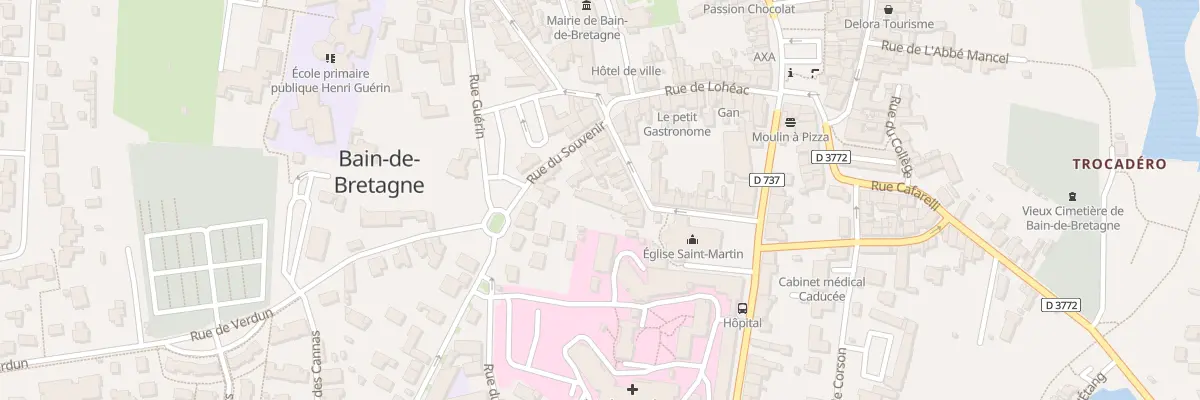 Plan du 12 Rue du Pavé à Bain-de-Bretagne