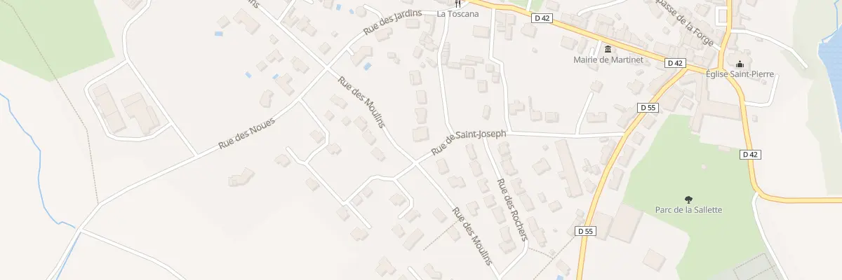 Plan du 1 Rue du Petit Bois à Martinet