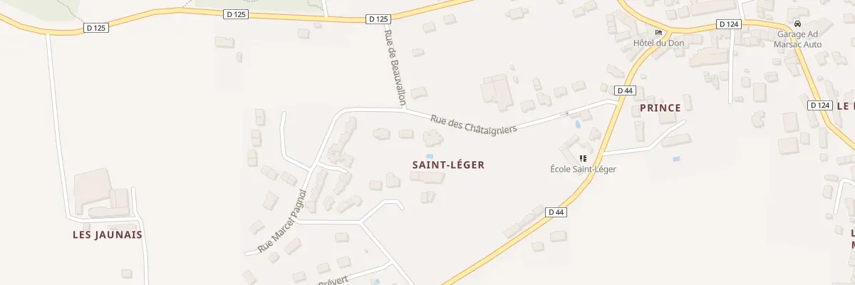 Plan du 6 Rue des Chataigniers à Marsac-sur-Don