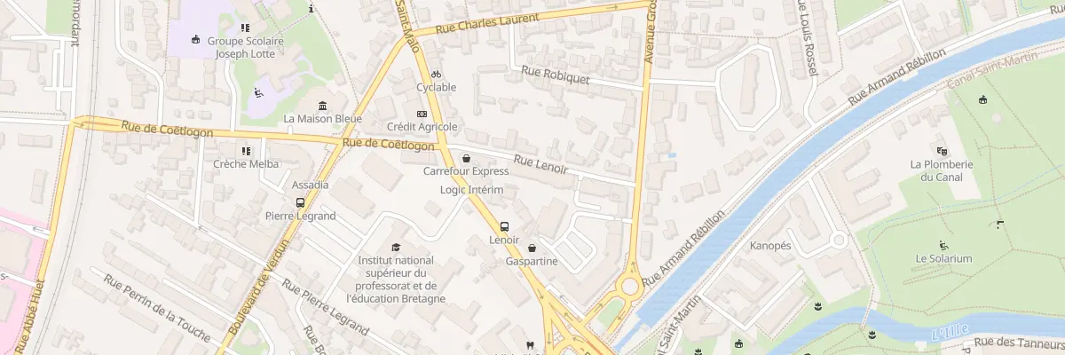 Plan du 202 Rue de Saint-Malo à Rennes