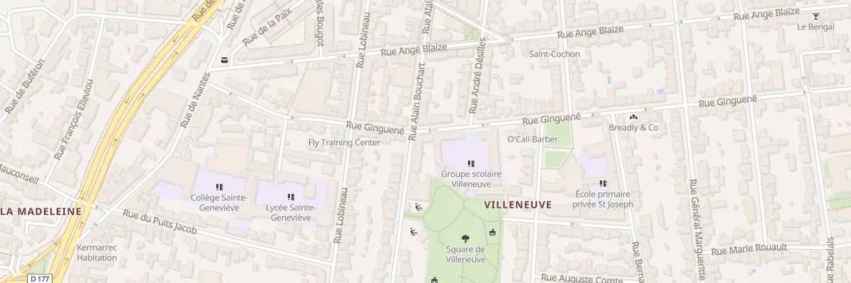 Plan du 32 Rue Ginguené à Rennes