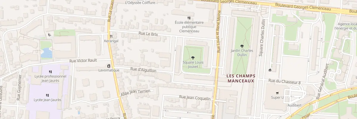 Plan du 12 Sq Louis Jouvet à Rennes