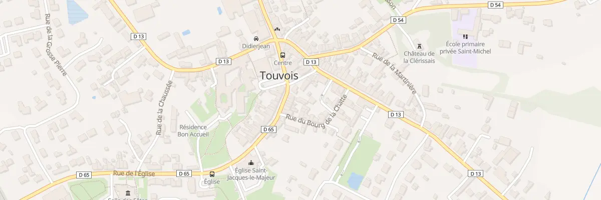 Plan du 1A Rue de l’Eglise à Touvois