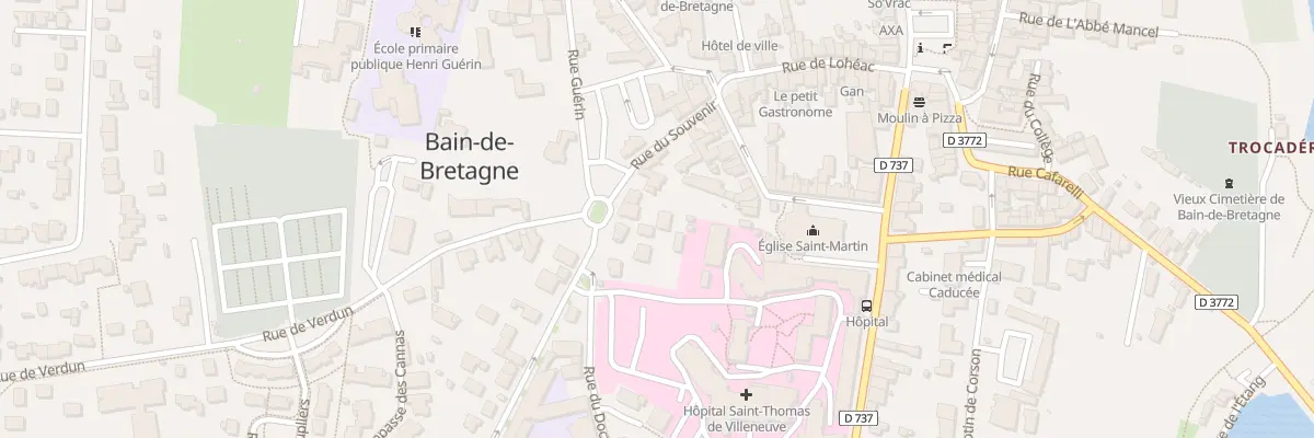Plan du 3 Pl de la Victoire à Bain-de-Bretagne
