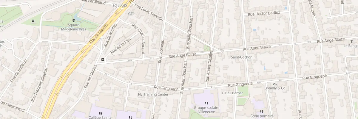 Plan du 26 Rue Ange Blaize à Rennes