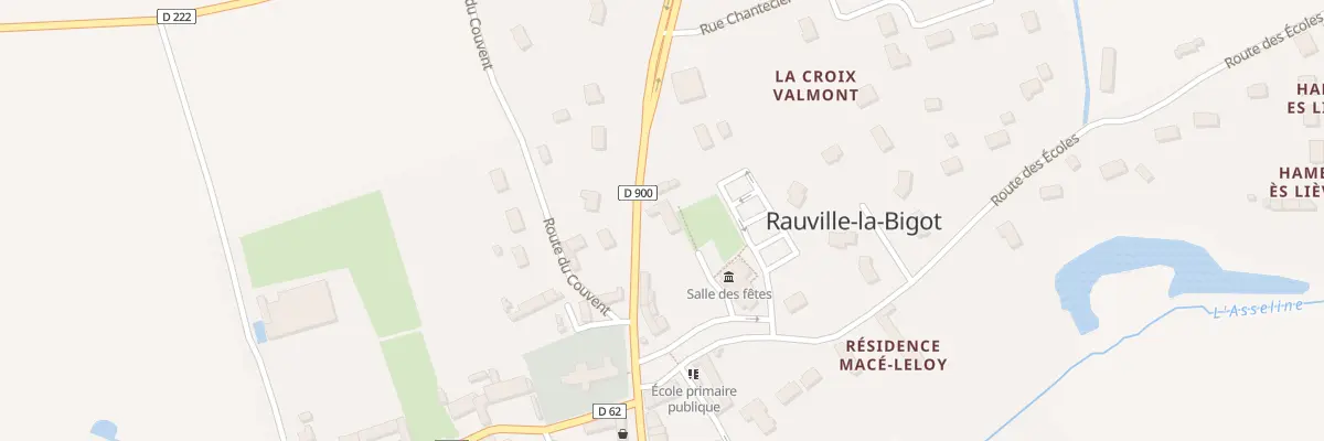 Plan du 33A Le Bourg à Rauville-la-Bigot