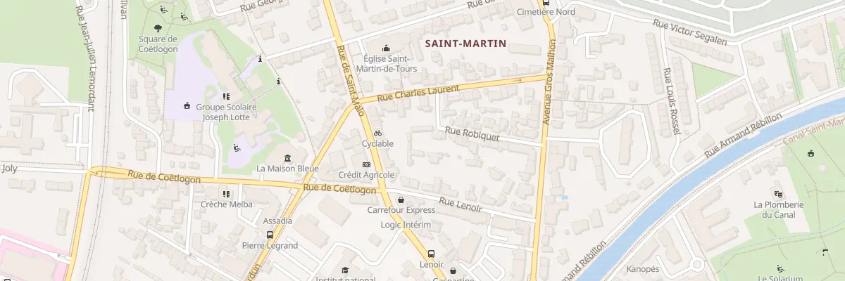 Plan du 19 Rue Robiquet à Rennes