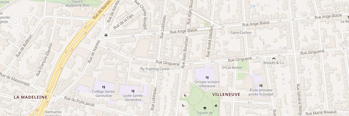 Plan du 25 Rue Ginguené à Rennes