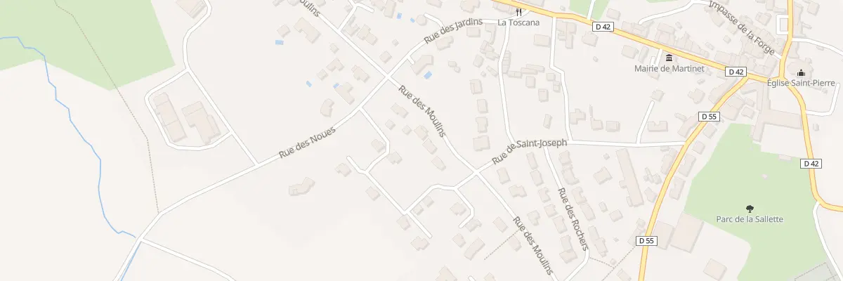 Plan du 26 Rue des Moulins à Martinet