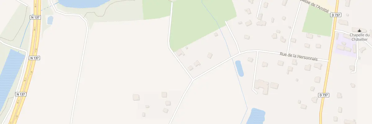 Plan du 24 La Hersonnais à Pléchâtel