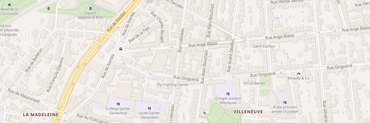 Plan du 31 Rue Lobineau à Rennes
