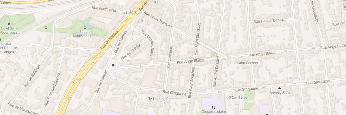 Plan du 25 Rue Lobineau à Rennes