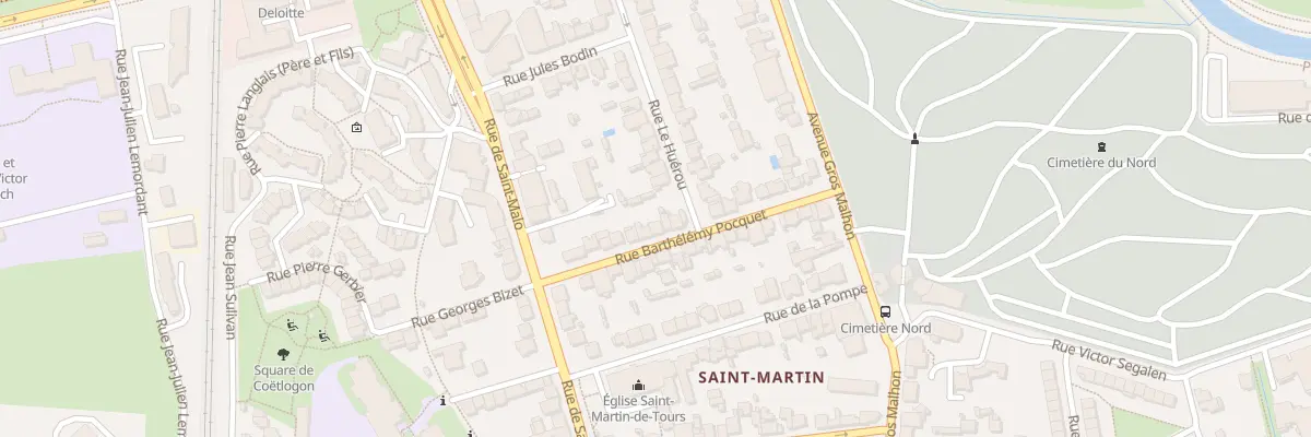 Plan du 11 Rue Barthélémy Pocquet à Rennes
