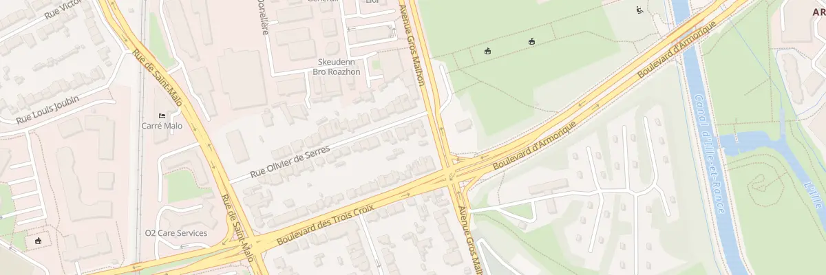 Plan du 40 Rue Olivier de Serres à Rennes
