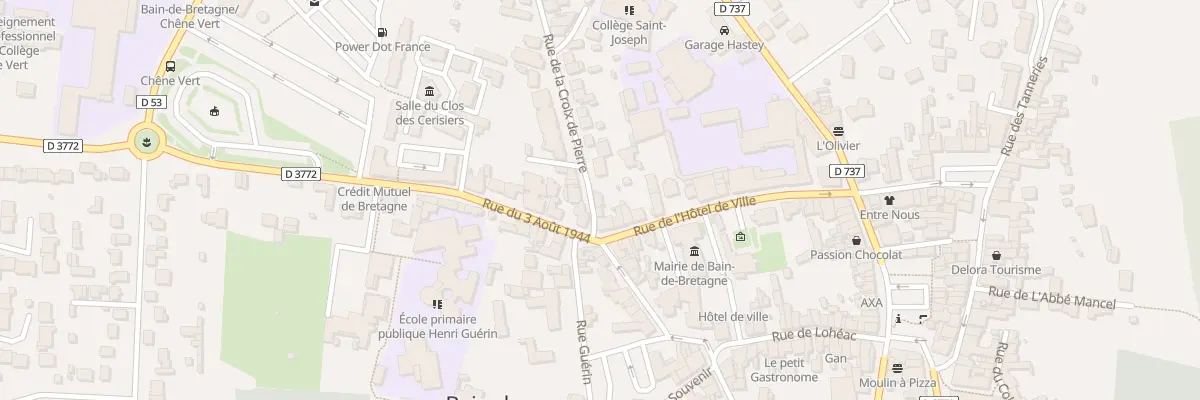 Plan du 2 Rue de la Croix de Pierre à Bain-de-Bretagne