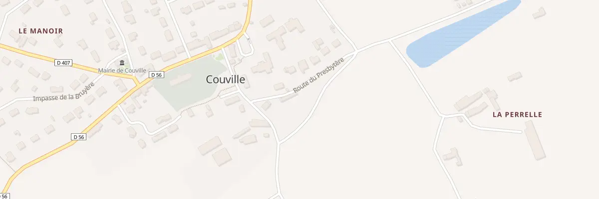 Plan du 13 Route du Presbytere à Couville