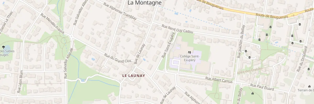 Plan du 10 Rue Saint-Exupéry à La Montagne