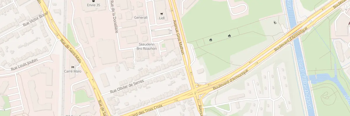 Plan du 35 Rue Olivier de Serres à Rennes