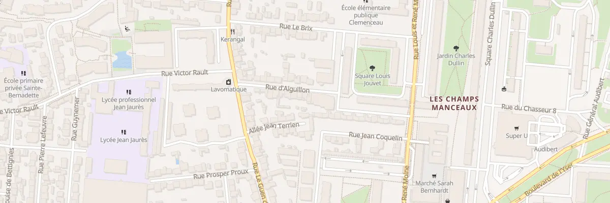Plan du 18 Rue d’Aiguillon à Rennes