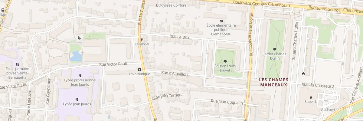 Plan du 17 Rue d’Aiguillon à Rennes