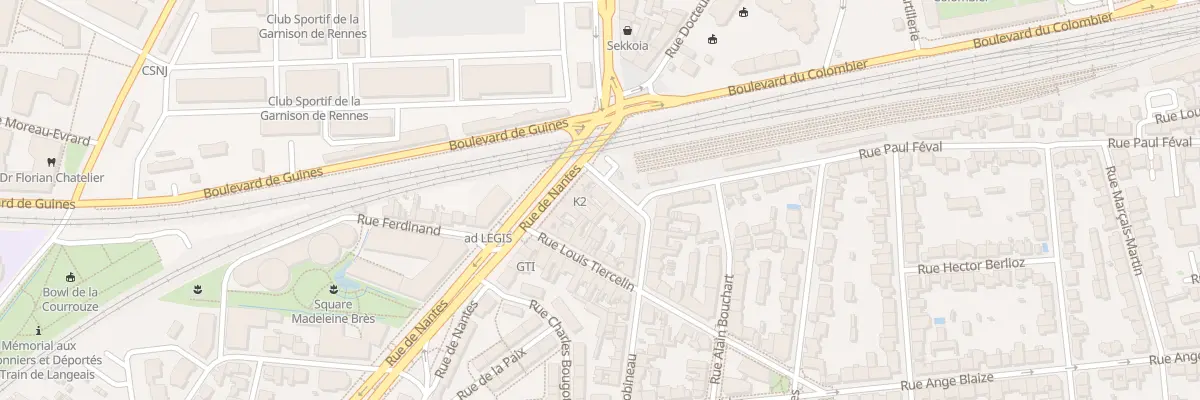 Plan du 4 Rue Lobineau à Rennes