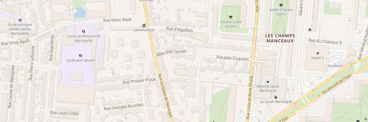 Plan du 8 All Jean Terrien à Rennes