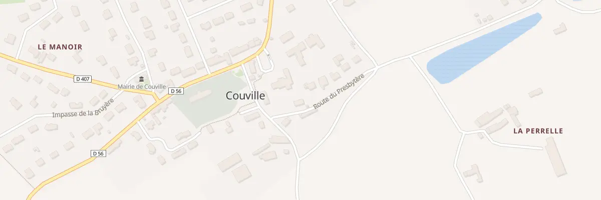Plan du 1 Route du Presbytere à Couville