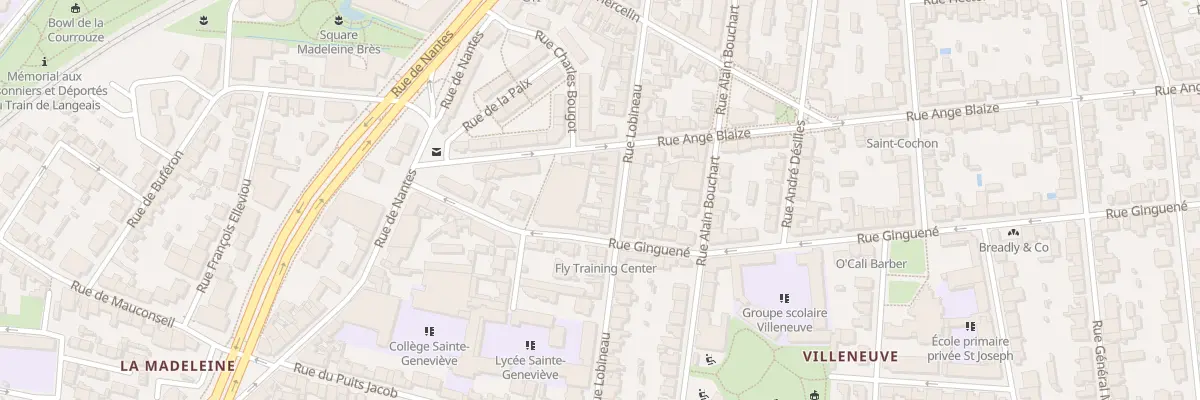Plan du 40 Rue Lobineau à Rennes