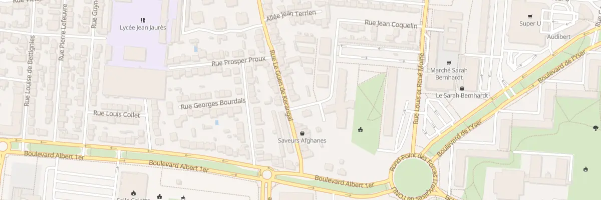 Plan du 87 Rue Le Guen de Kérangal à Rennes
