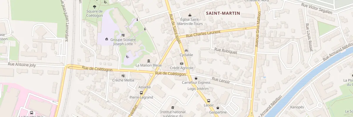 Plan du 159 Rue de Saint-Malo à Rennes