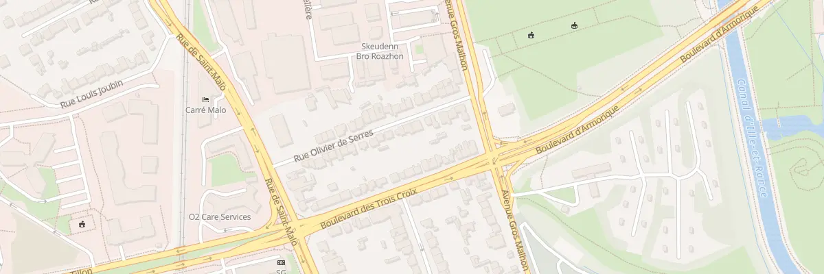 Plan du 30 Rue Olivier de Serres à Rennes