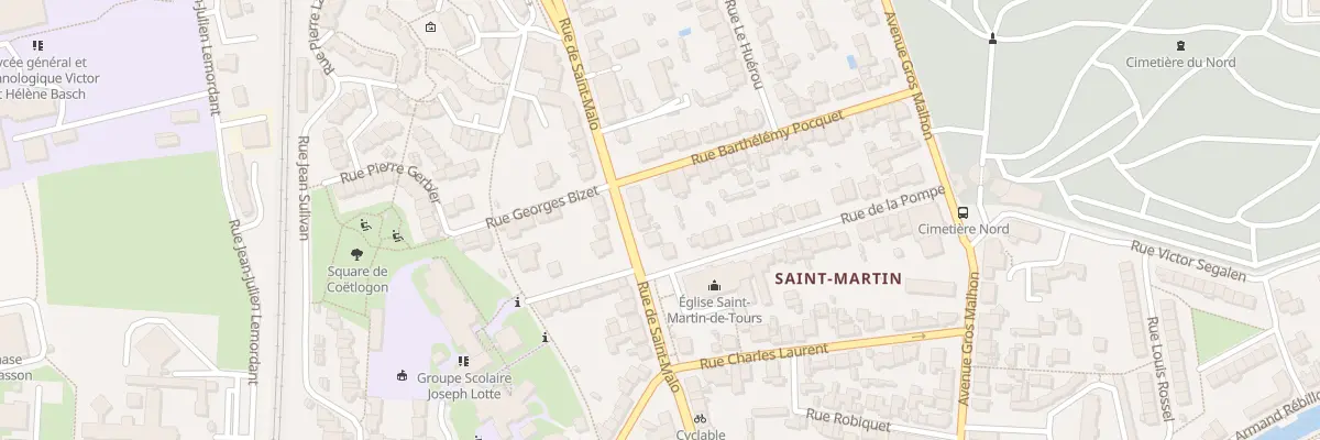 Plan du 218 Rue de Saint-Malo à Rennes