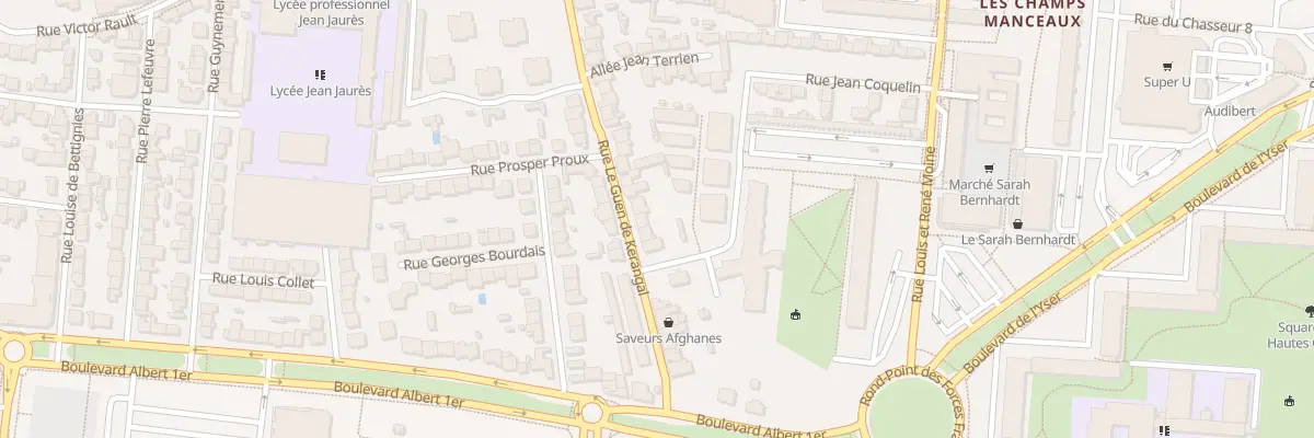 Plan du 83 Rue Le Guen de Kérangal à Rennes