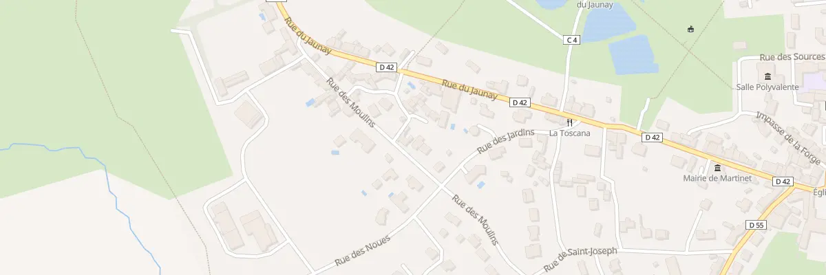 Plan du 3 Rue des Moulins à Martinet