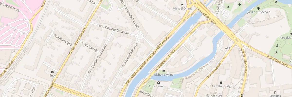 Plan du 30 Rue Bourgault-Ducoudray à Rennes