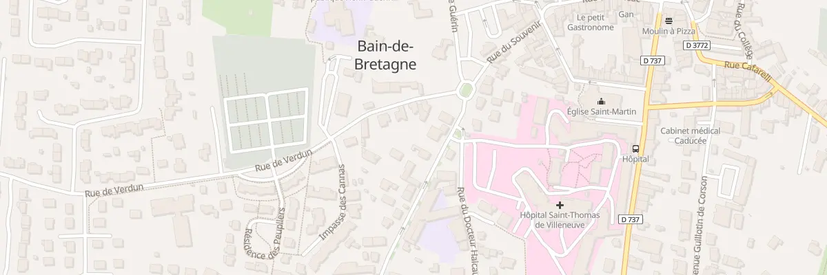 Plan du 4 Bd Jules Jouin à Bain-de-Bretagne