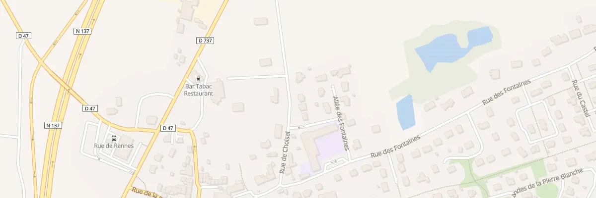 Plan du 8 Rue de Choisel à Poligné