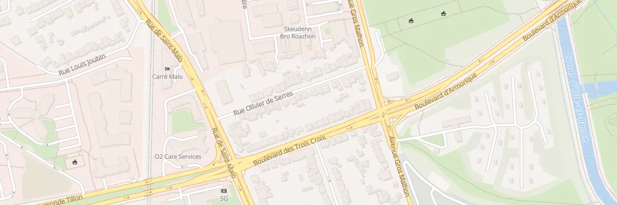 Plan du 26 Rue Olivier de Serres à Rennes