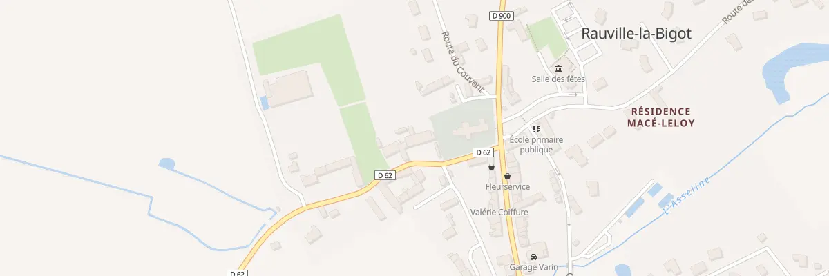 Plan du 3 Rte de Grosville à Rauville-la-Bigot