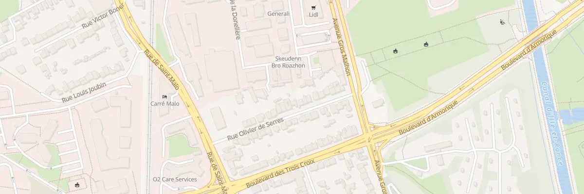 Plan du 19 Rue Olivier de Serres à Rennes