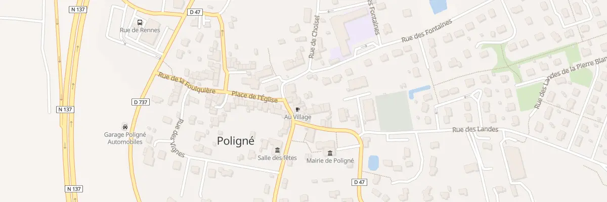 Plan du 8 Rue de la Mairie à Poligné