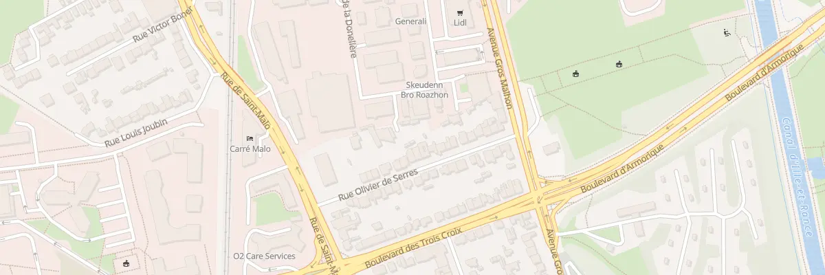 Plan du 15B Rue Olivier de Serres à Rennes