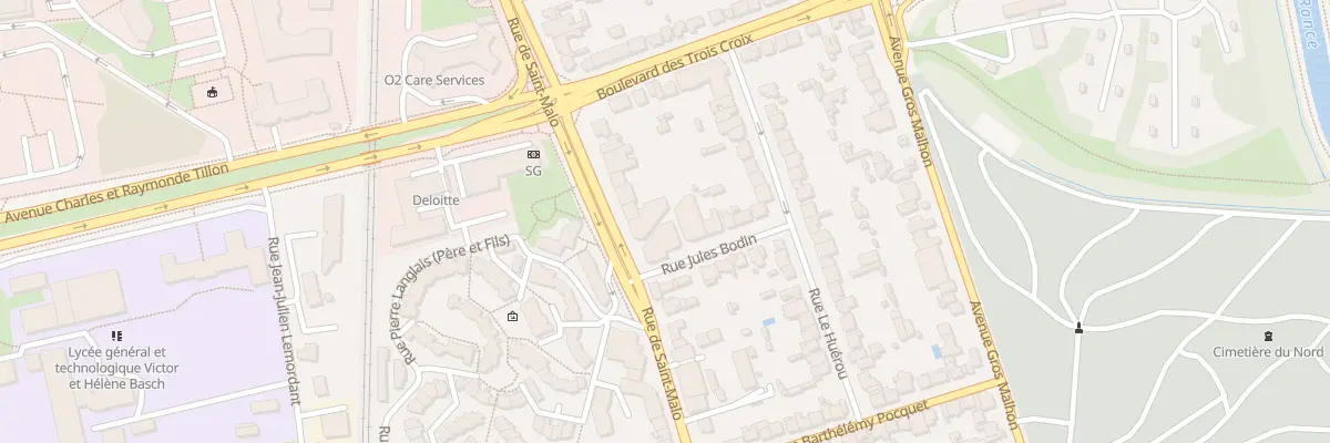 Plan du 242 Rue de Saint-Malo à Rennes