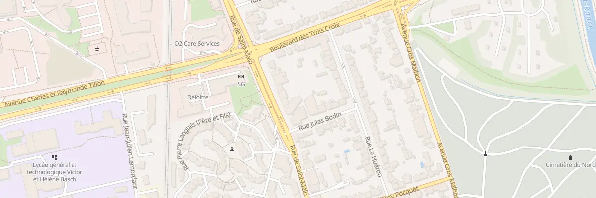 Plan du 244 Rue de Saint-Malo à Rennes