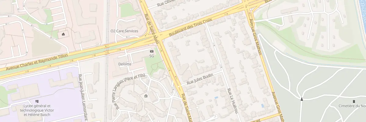Plan du 246 Rue de Saint-Malo à Rennes
