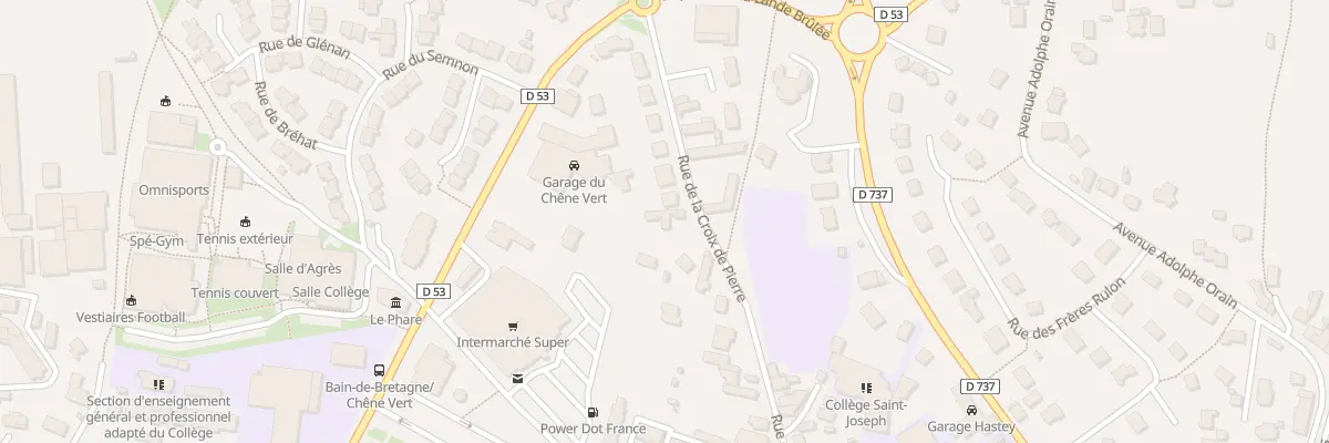 Plan du 35 Rue de la Croix de Pierre à Bain-de-Bretagne