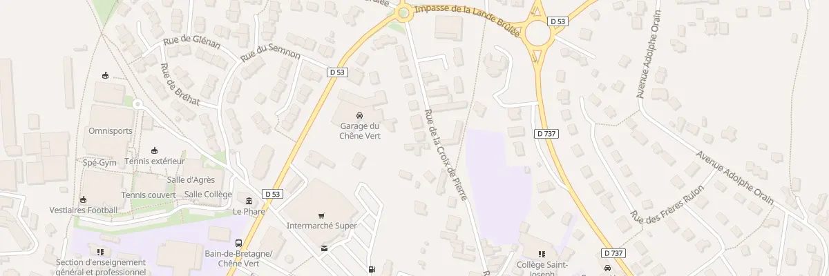 Plan du 37 Rue de la Croix de Pierre à Bain-de-Bretagne