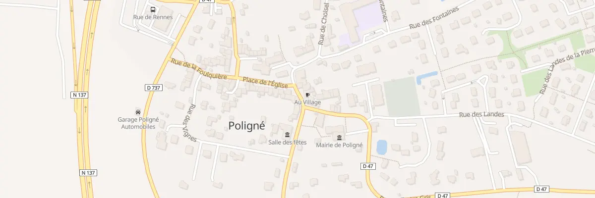 Plan du 11 Rue de la Mairie à Poligné