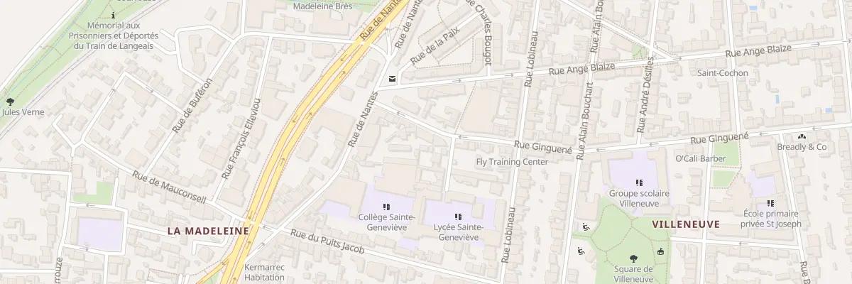 Plan du 12 Rue Ginguené à Rennes